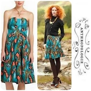 🎉 SALE 🆕Anthropologie🌷Statement Strapless Dress